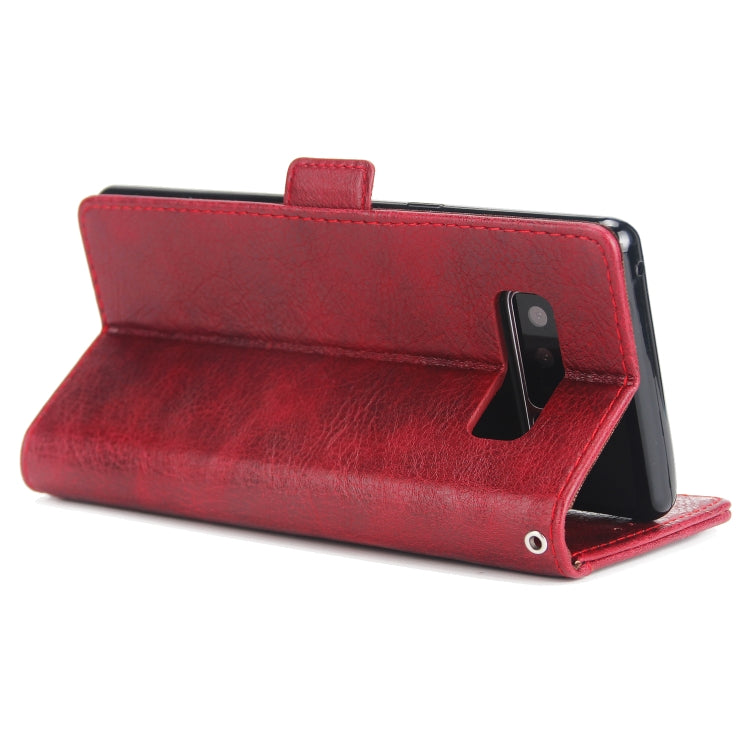 For Galaxy Note8 External Three Card Slots Leather Texture Horizontal Flip TPU + PU Case, with Card Slots & Holder & Wallet