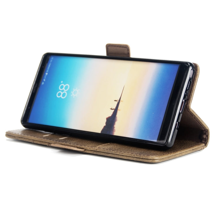 For Galaxy Note8 External Three Card Slots Leather Texture Horizontal Flip TPU + PU Case, with Card Slots & Holder & Wallet