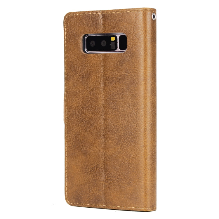 For Galaxy Note8 External Three Card Slots Leather Texture Horizontal Flip TPU + PU Case, with Card Slots & Holder & Wallet