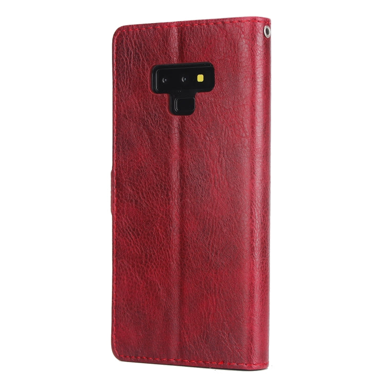 For Galaxy Note9 External Three Card Slots Leather Texture Horizontal Flip TPU + PU Case, with Card Slots & Holder & Wallet