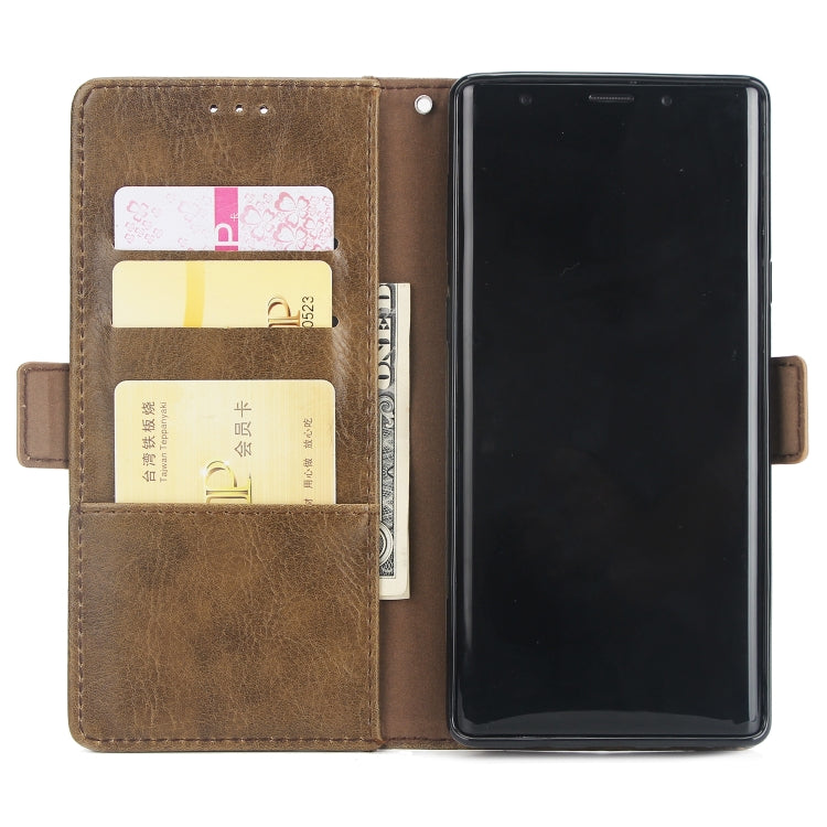 For Galaxy Note9 External Three Card Slots Leather Texture Horizontal Flip TPU + PU Case, with Card Slots & Holder & Wallet