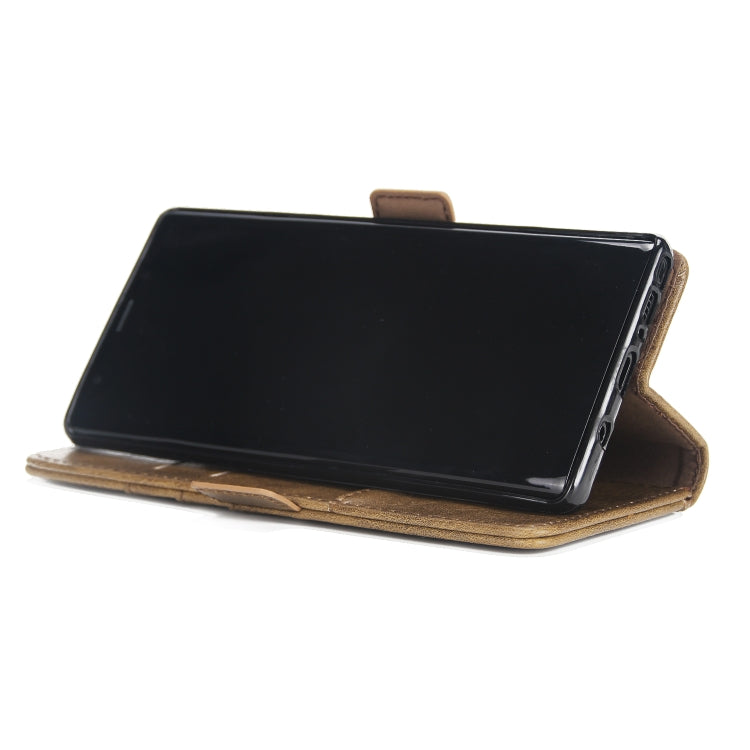 For Galaxy Note9 External Three Card Slots Leather Texture Horizontal Flip TPU + PU Case, with Card Slots & Holder & Wallet