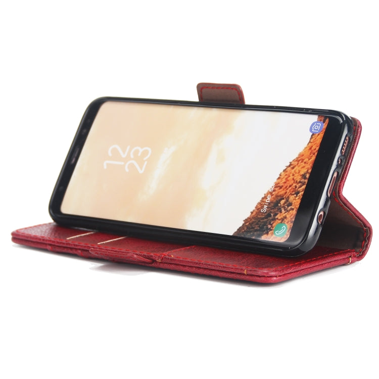 For Galaxy S8 External Three Card Slots Leather Texture Horizontal Flip TPU + PU Case, with Card Slots & Holder & Wallet
