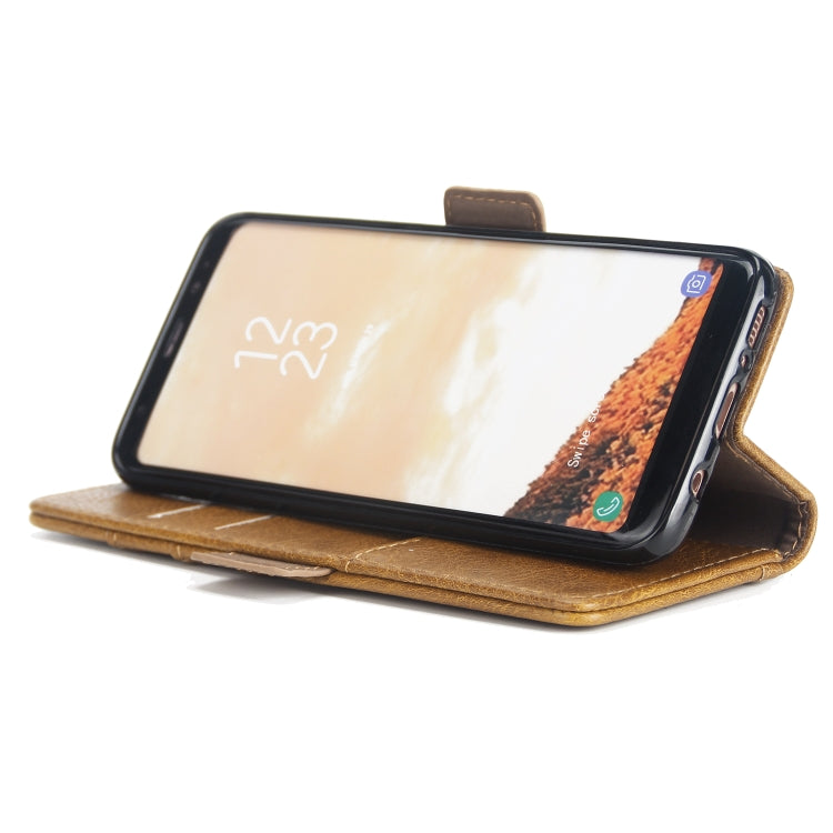 For Galaxy S8 External Three Card Slots Leather Texture Horizontal Flip TPU + PU Case, with Card Slots & Holder & Wallet