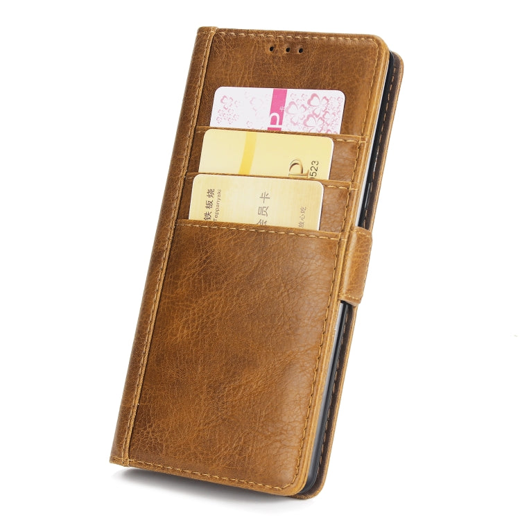 For Galaxy S8 External Three Card Slots Leather Texture Horizontal Flip TPU + PU Case, with Card Slots & Holder & Wallet
