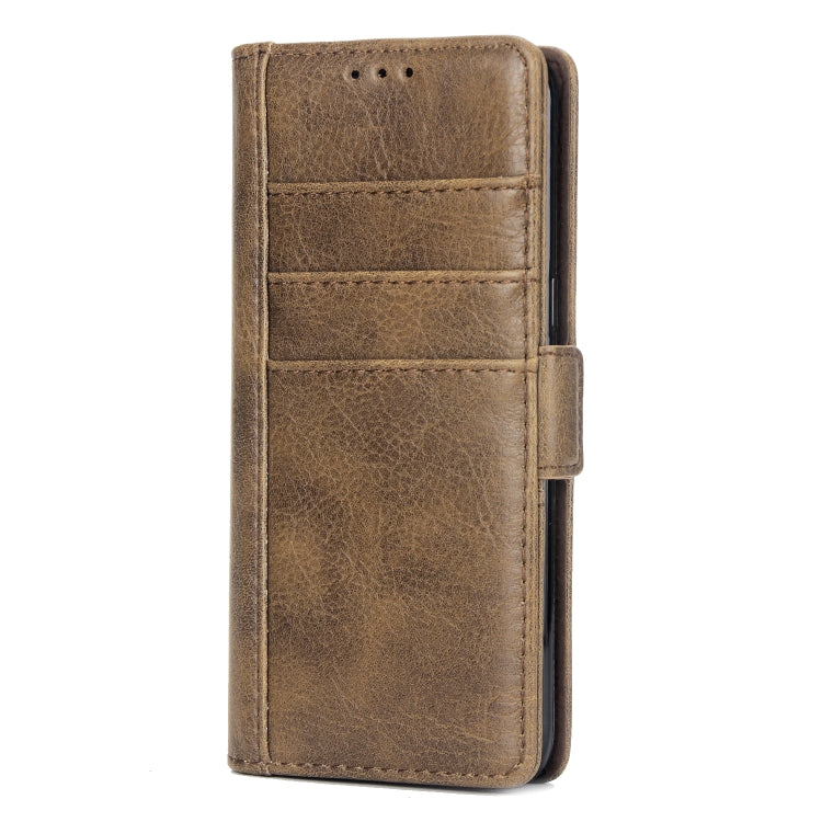 For Galaxy S8+ External Three Card Slots Leather Texture Horizontal Flip TPU + PU Case, with Card Slots & Holder & Wallet