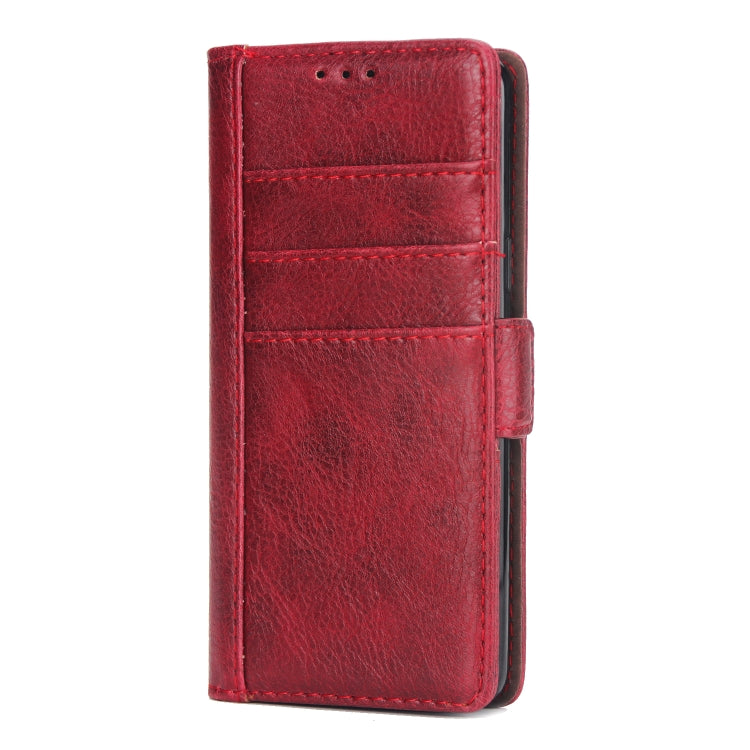 For Galaxy S9 External Three Card Slots Leather Texture Horizontal Flip TPU + PU Case, with Card Slots & Holder & Wallet