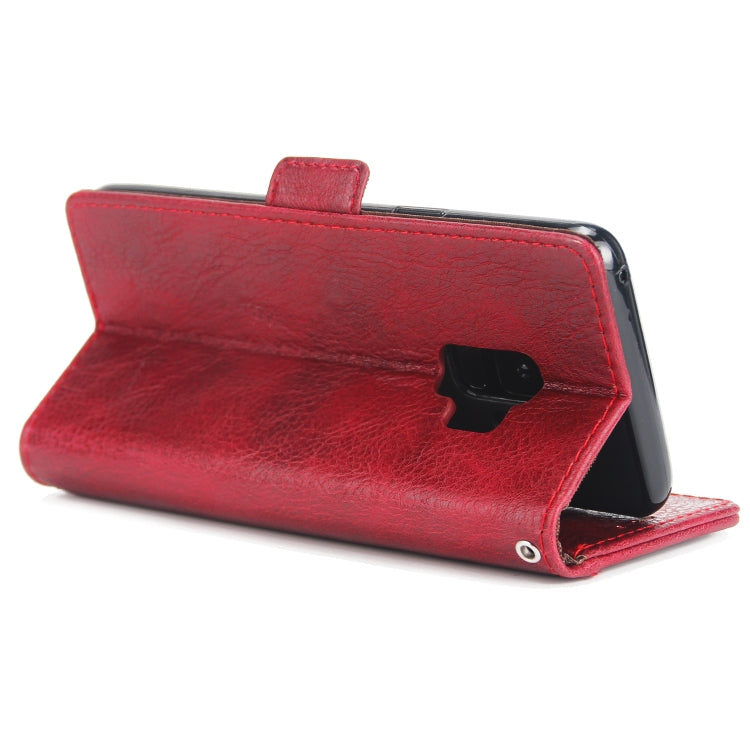 For Galaxy S9 External Three Card Slots Leather Texture Horizontal Flip TPU + PU Case, with Card Slots & Holder & Wallet