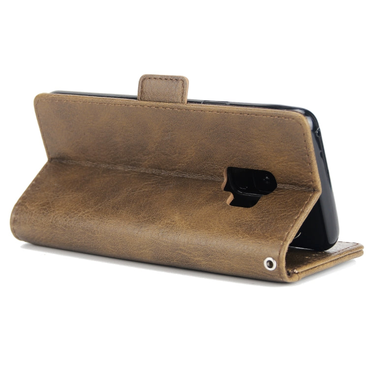 For Galaxy S9 External Three Card Slots Leather Texture Horizontal Flip TPU + PU Case, with Card Slots & Holder & Wallet