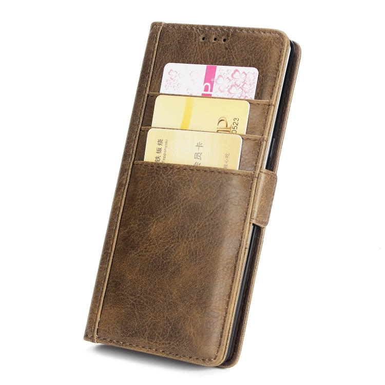 For Galaxy S9 External Three Card Slots Leather Texture Horizontal Flip TPU + PU Case, with Card Slots & Holder & Wallet
