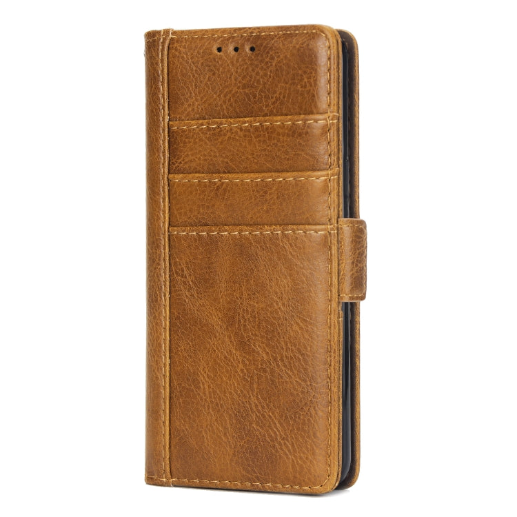 For Galaxy S9 External Three Card Slots Leather Texture Horizontal Flip TPU + PU Case, with Card Slots & Holder & Wallet