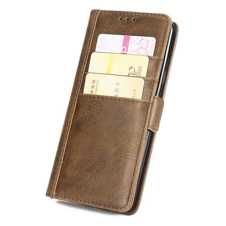 For Galaxy S9+ External Three Card Slots Leather Texture Horizontal Flip TPU + PU Case, with Card Slots & Holder & Wallet