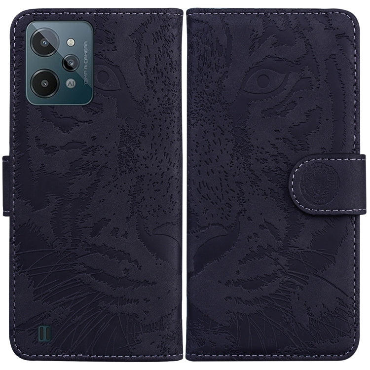 For OPPO Realme C31 Tiger Embossing Pattern Leather Phone Case
