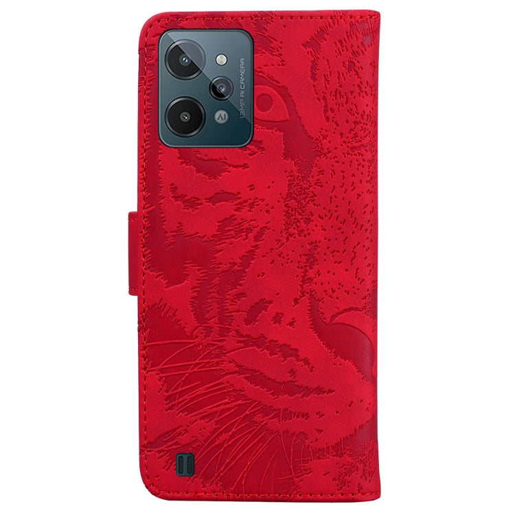 For OPPO Realme C31 Tiger Embossing Pattern Leather Phone Case