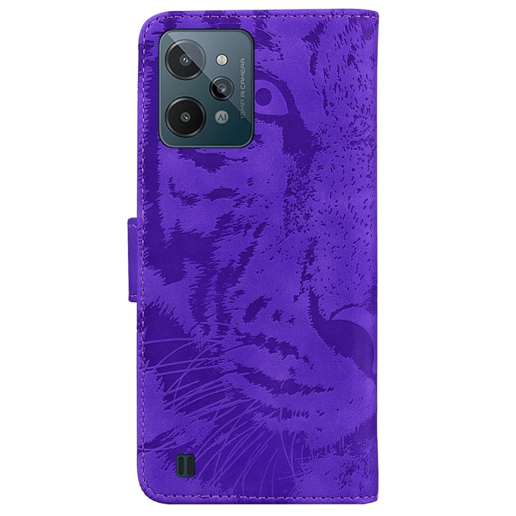 For OPPO Realme C31 Tiger Embossing Pattern Leather Phone Case