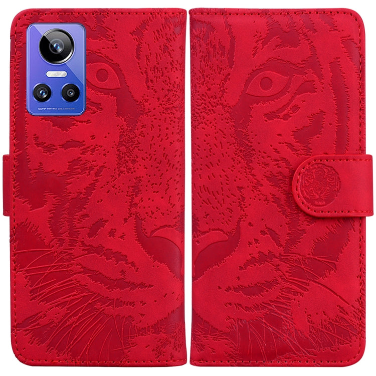 For OPPO Realme GT Neo3 Tiger Embossing Pattern Leather Phone Case