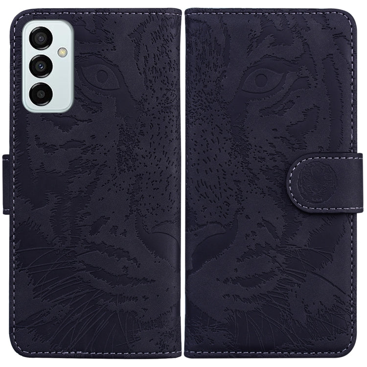 For Samsung Galaxy M23 / F23 Tiger Embossing Pattern Leather Phone Case