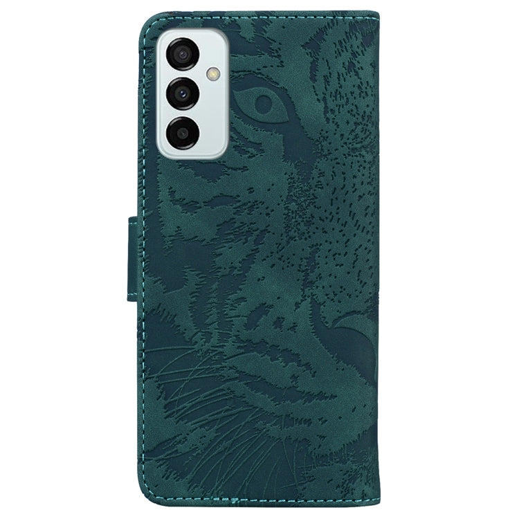 For Samsung Galaxy M23 / F23 Tiger Embossing Pattern Leather Phone Case