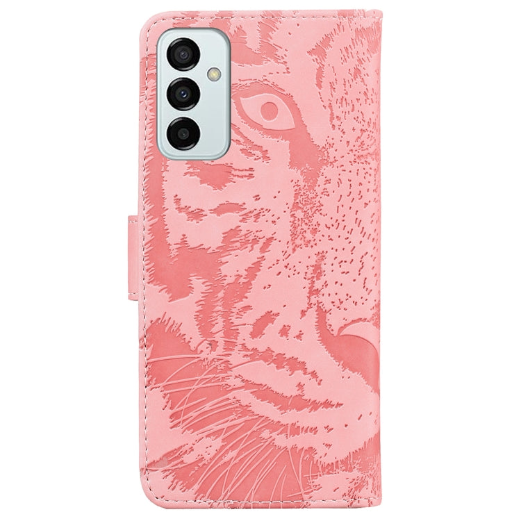 For Samsung Galaxy M23 / F23 Tiger Embossing Pattern Leather Phone Case