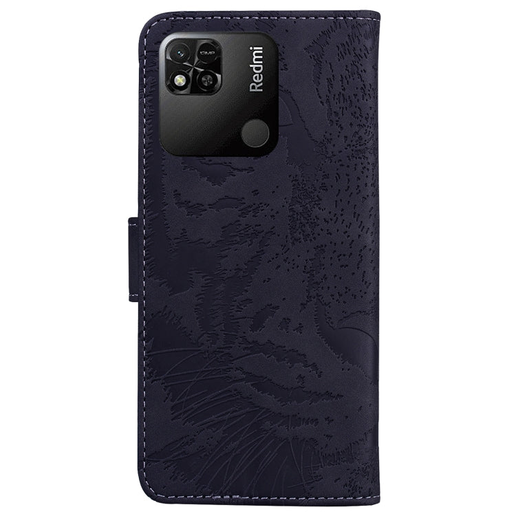 For Xiaomi Redmi 10A Tiger Embossing Pattern Leather Phone Case