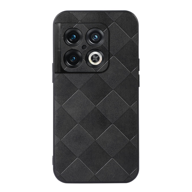 For OnePlus 10 Pro 5G Weave Plaid PU Phone Case
