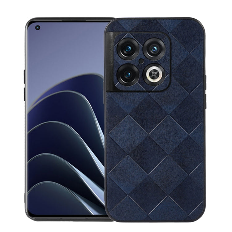 For OnePlus 10 Pro 5G Weave Plaid PU Phone Case