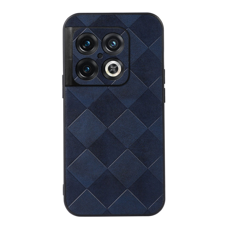 For OnePlus 10 Pro 5G Weave Plaid PU Phone Case