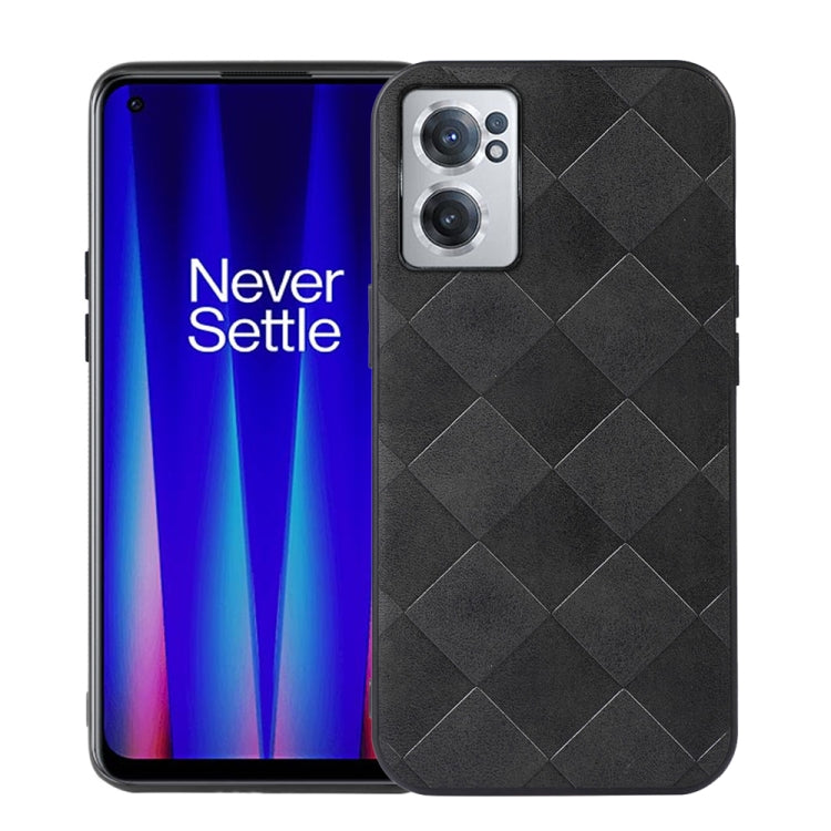 For OnePlus Nord CE 2 5G Weave Plaid PU Phone Case