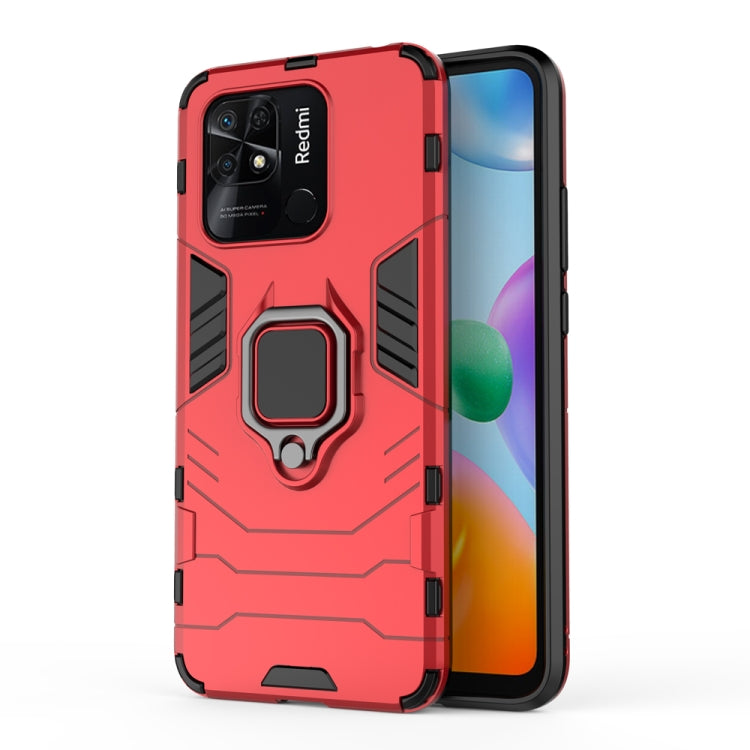 For Xiaomi Redmi 10C Shockproof PC + TPU Phone Case with Magnetic Ring Holder