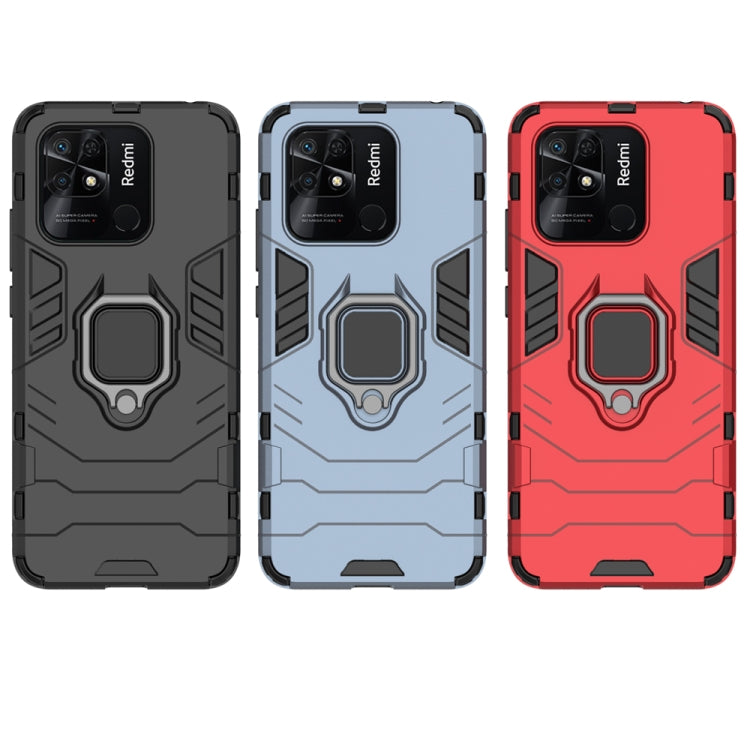 For Xiaomi Redmi 10C Shockproof PC + TPU Phone Case with Magnetic Ring Holder