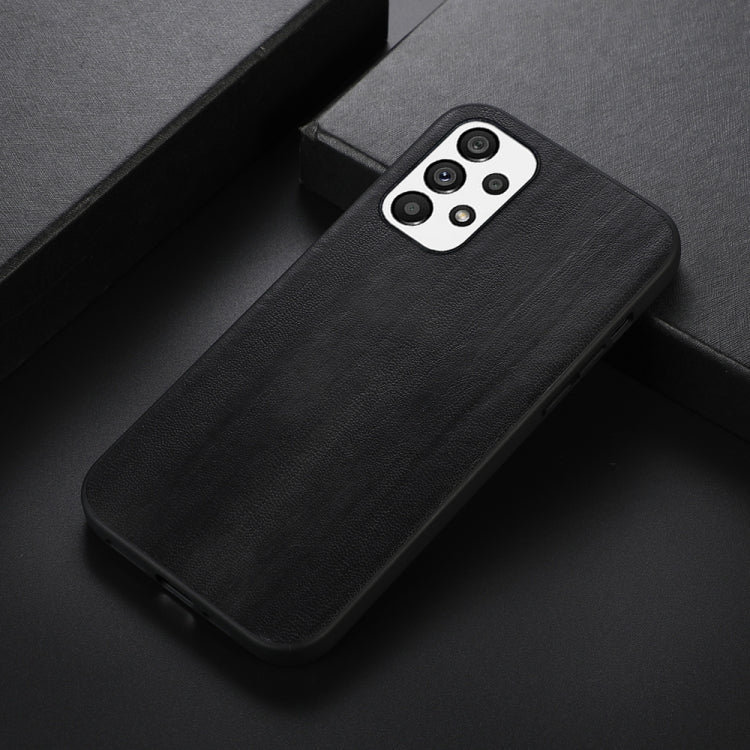 For Samsung Galaxy A23 4G Yellow Cow Texture PU Phone Case