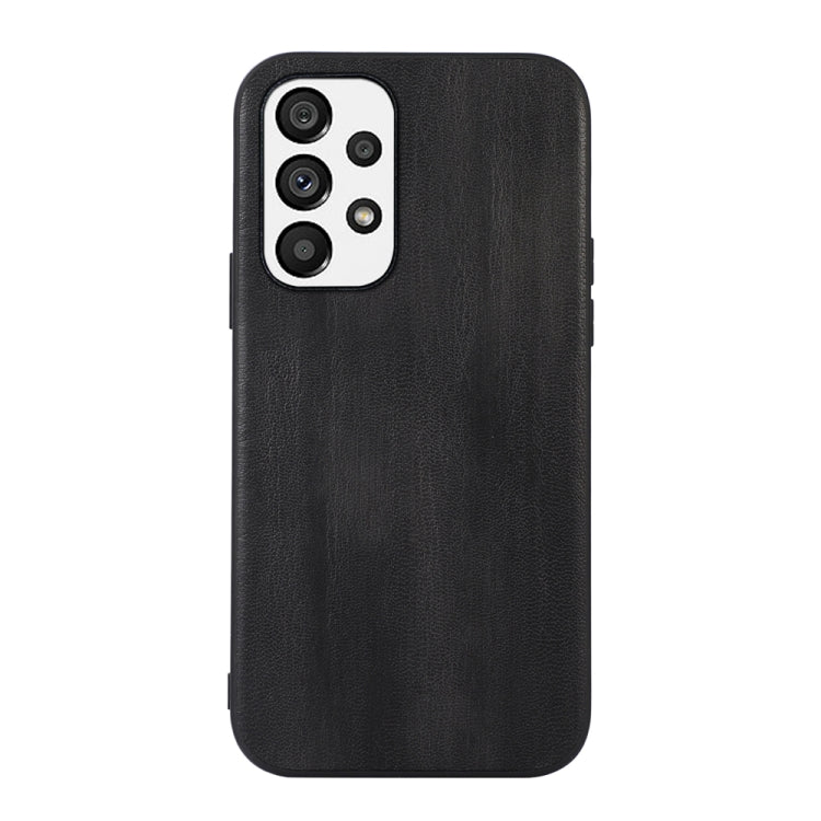 For Samsung Galaxy A73 5G Yellow Cow Texture PU Phone Case