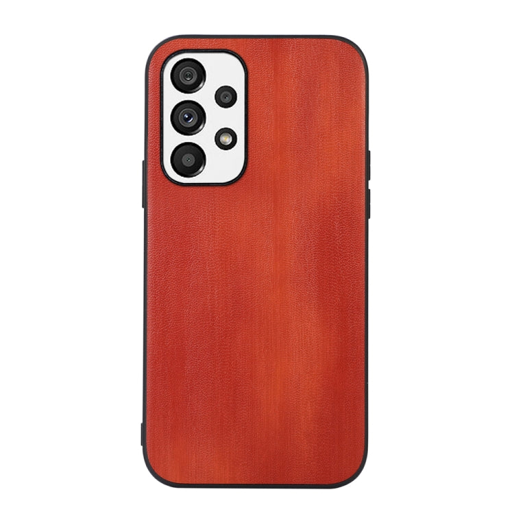 For Samsung Galaxy A73 5G Yellow Cow Texture PU Phone Case
