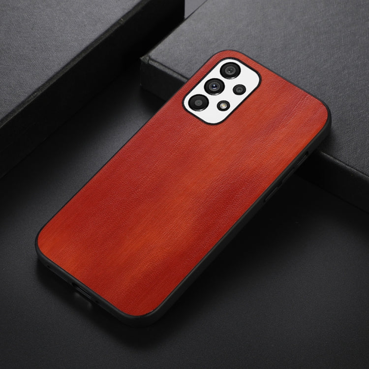 For Samsung Galaxy A73 5G Yellow Cow Texture PU Phone Case