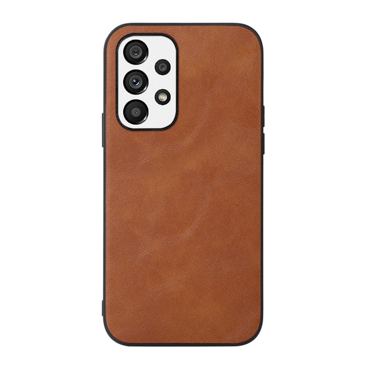 For Samsung Galaxy A33 5G Cowhide Texture PU Phone Case