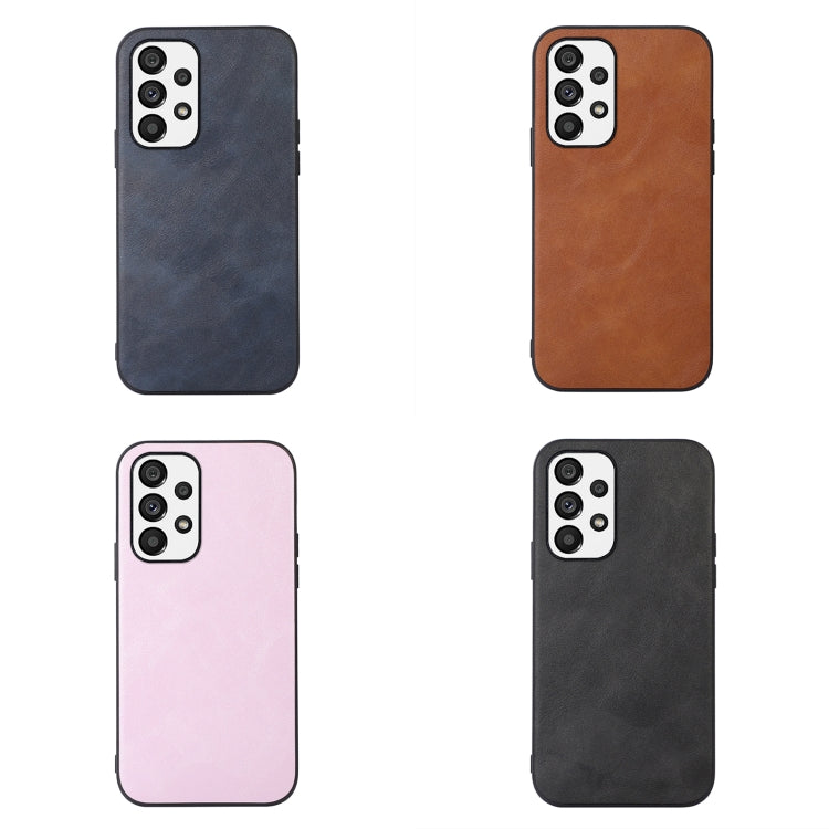For Samsung Galaxy A33 5G Cowhide Texture PU Phone Case