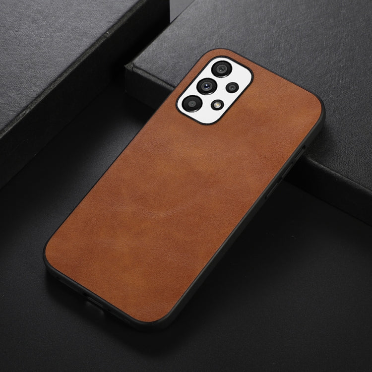 For Samsung Galaxy A53 5G Cowhide Texture PU Phone Case