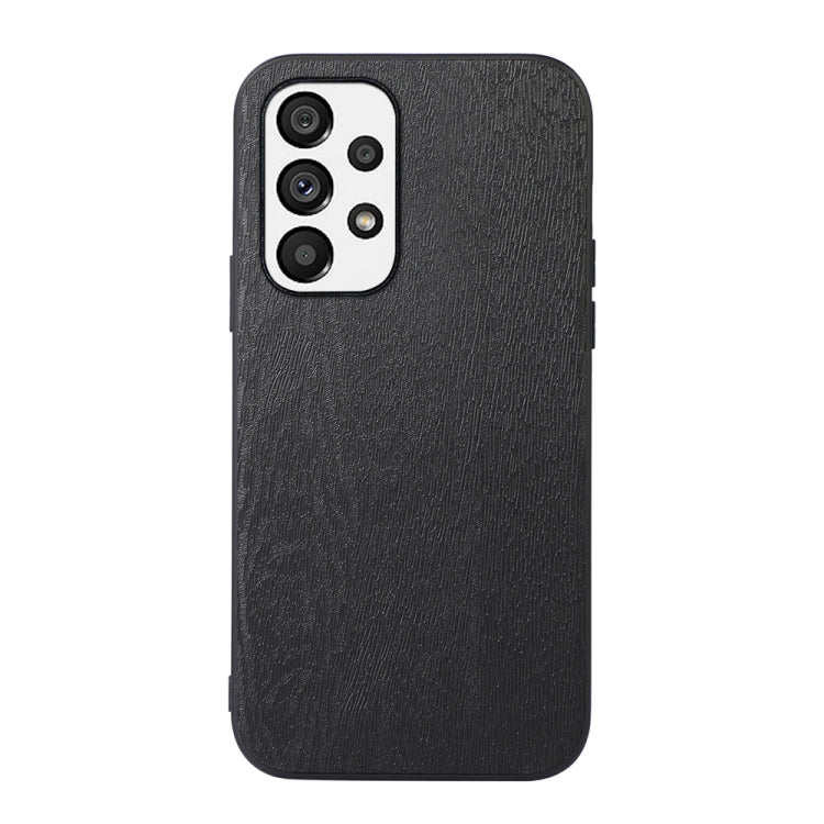 For Samsung Galaxy A73 5G Wood Texture PU Phone Case