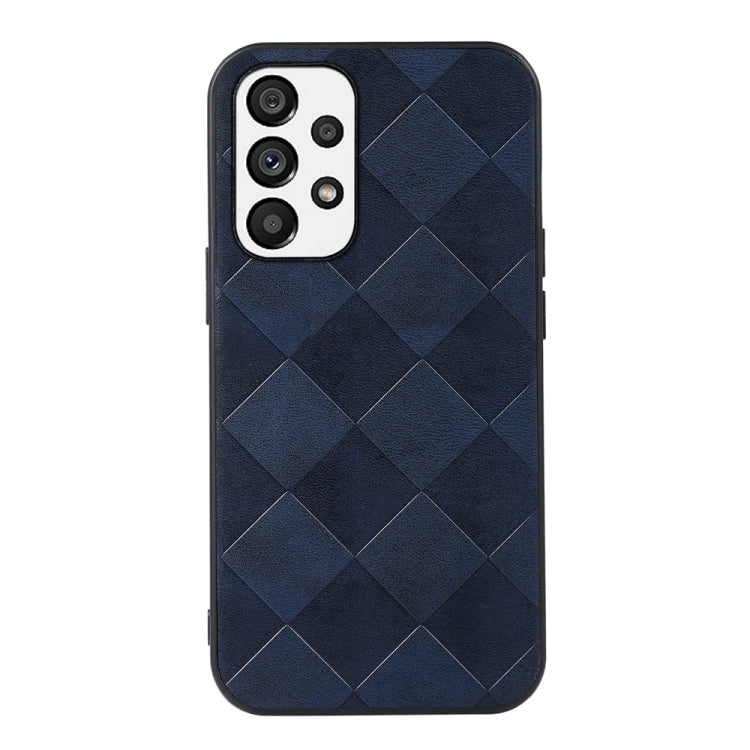 For Samsung Galaxy A23 4G Weave Plaid PU Phone Case