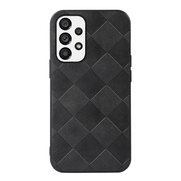 For Samsung Galaxy A33 5G Weave Plaid PU Phone Case