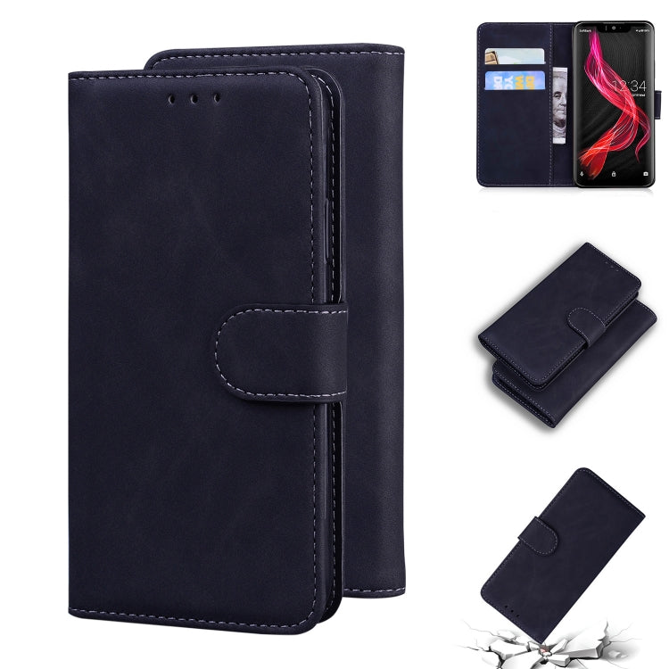 For Sharp Aquos Zero Skin Feel Pure Color Leather Phone Case
