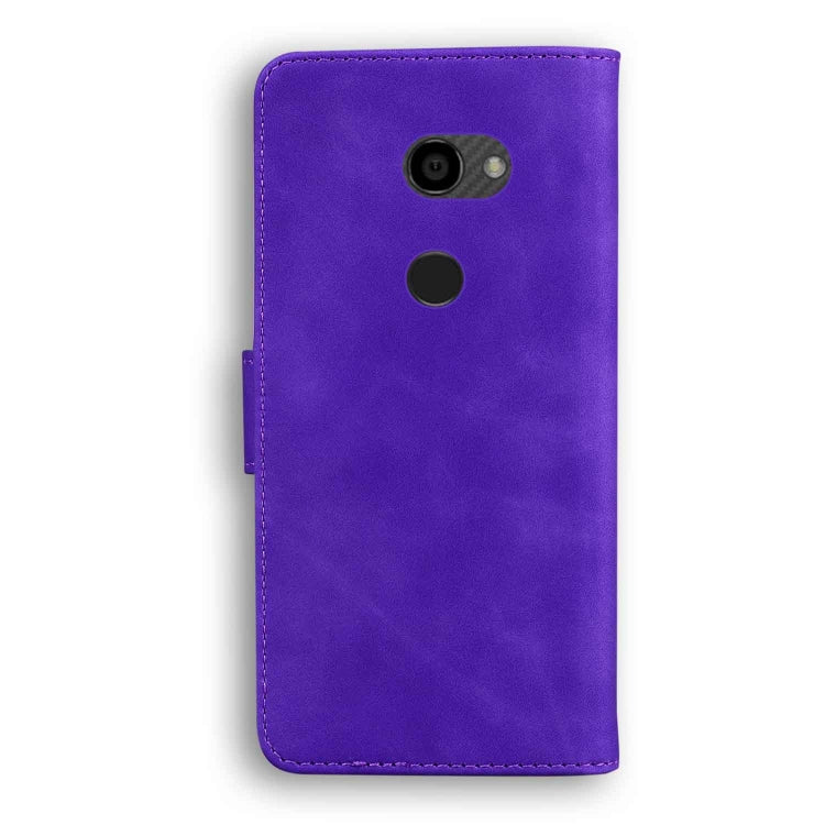 For Sharp Aquos Zero Skin Feel Pure Color Leather Phone Case