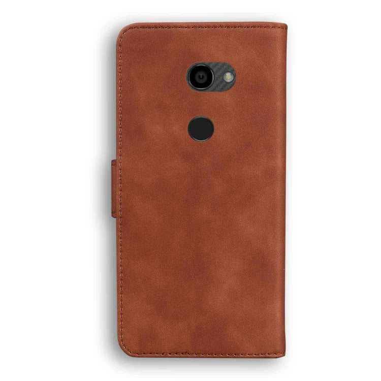 For Sharp Aquos Zero Skin Feel Pure Color Leather Phone Case