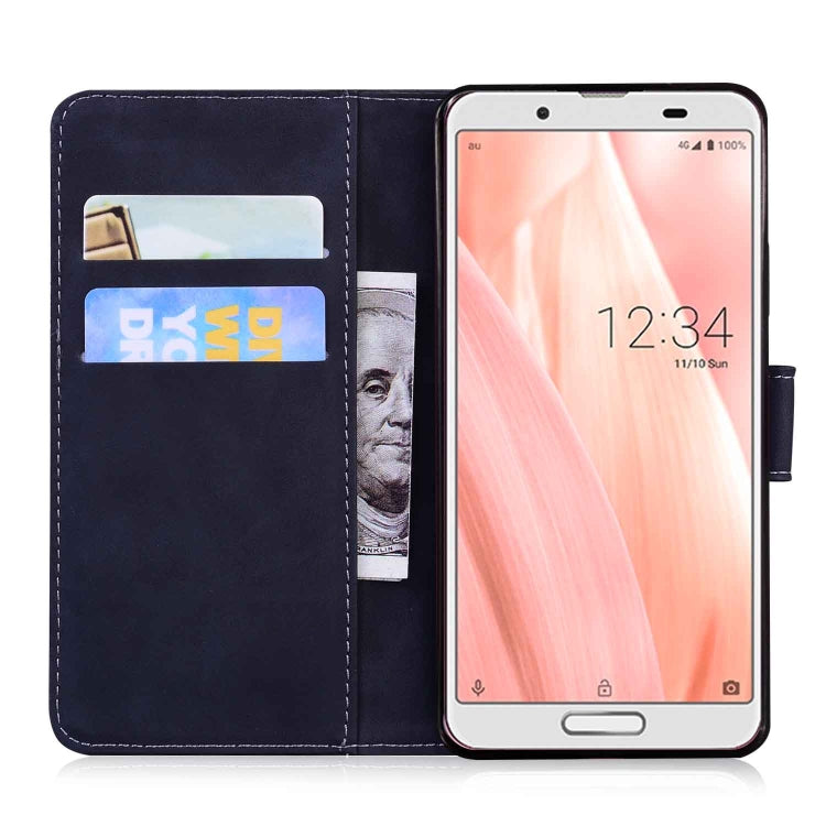 For Sharp Aquos Sense 3 / Sense3 Lite / Sense3 Basic & SHV45 Skin Feel Pure Color Leather Phone Case