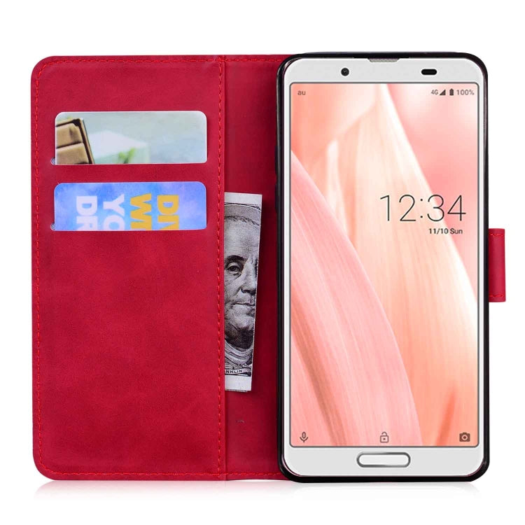 For Sharp Aquos Sense 3 / Sense3 Lite / Sense3 Basic & SHV45 Skin Feel Pure Color Leather Phone Case