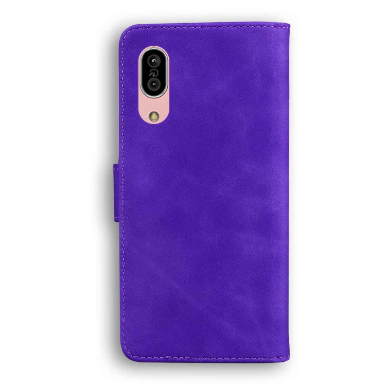 For Sharp Aquos Sense 3 / Sense3 Lite / Sense3 Basic & SHV45 Skin Feel Pure Color Leather Phone Case