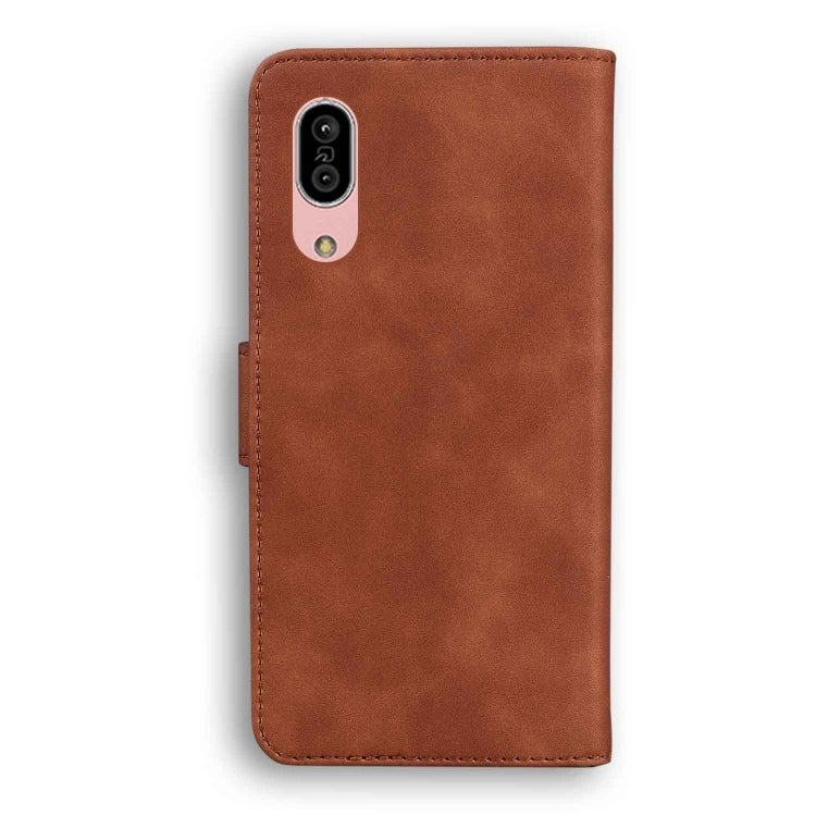 For Sharp Aquos Sense 3 / Sense3 Lite / Sense3 Basic & SHV45 Skin Feel Pure Color Leather Phone Case