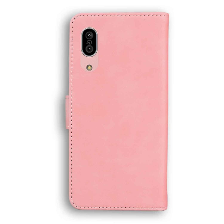 For Sharp Aquos Sense 3 / Sense3 Lite / Sense3 Basic & SHV45 Skin Feel Pure Color Leather Phone Case