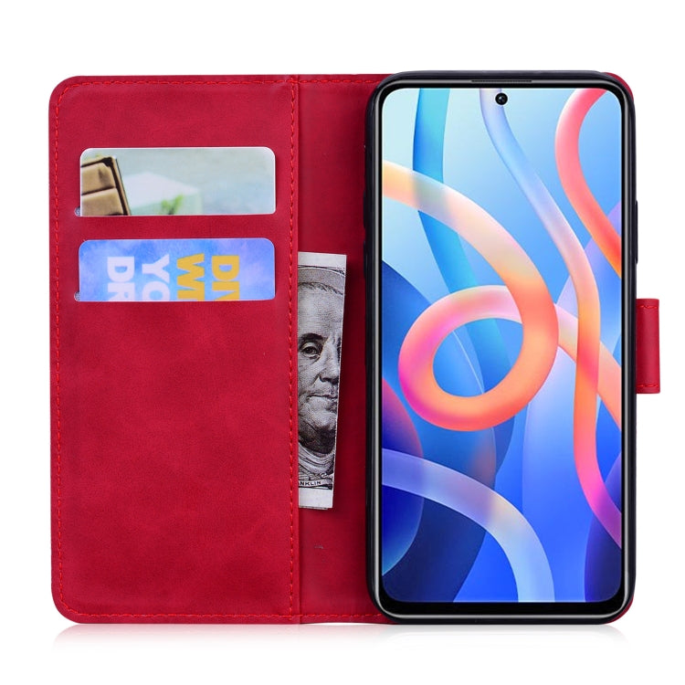 For Xiaomi Redmi Note 11 Skin Feel Pure Color Flip Leather Phone Case