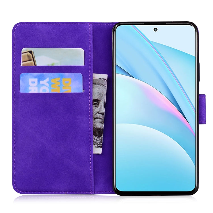 For Xiaomi Mi 10T Lite 5G Skin Feel Pure Color Flip Leather Phone Case